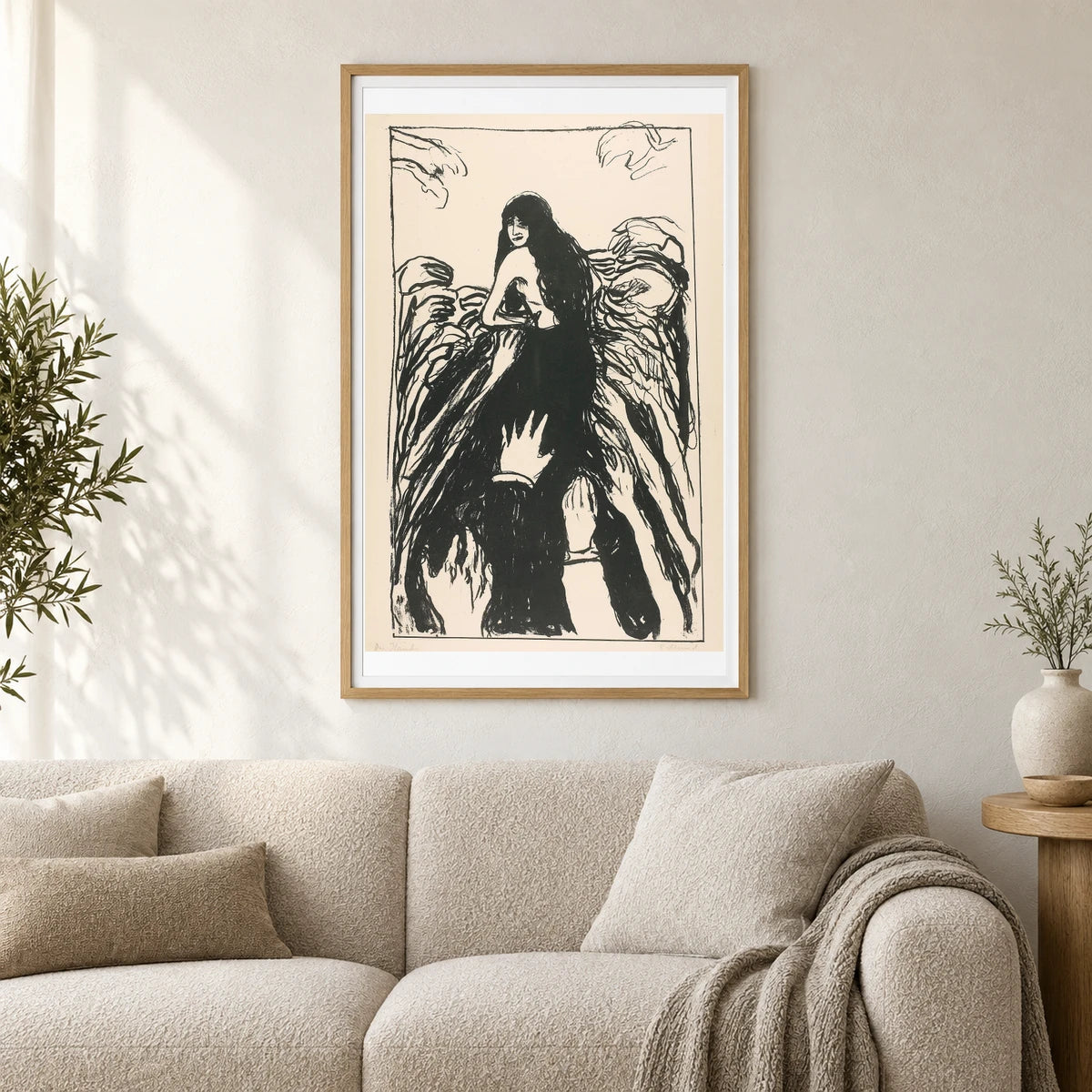 The Hands — Edvard Munch shown in a styled interior
