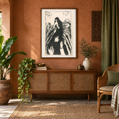 The Hands — Edvard Munch shown in a styled interior