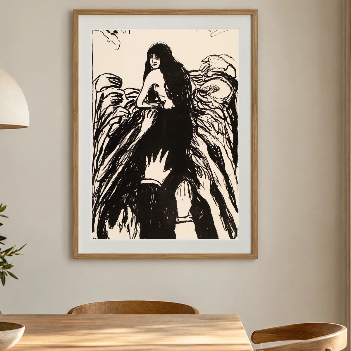 The Hands (1991) — Edvard Munch shown in a styled interior