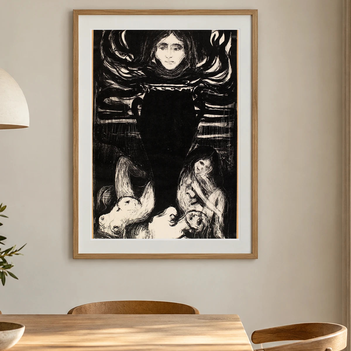 The Urn (1987) — Edvard Munch shown in a styled interior