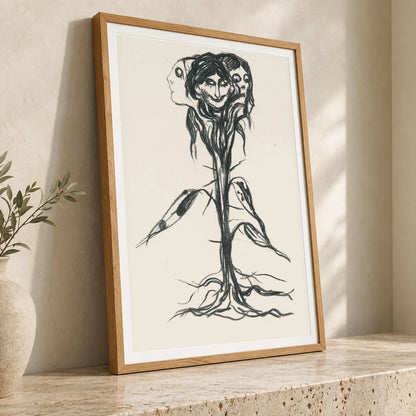 Vignette Amaryllis (1908) — Edvard Munch edvard munch print by SaamCrafts