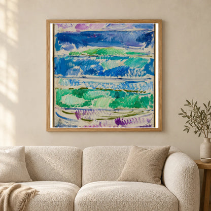 Waves (1908) — Edvard Munch shown in a styled interior
