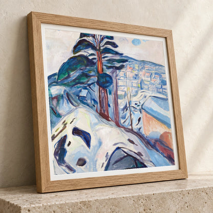 Winter In Kragerø (1916) — Edvard Munch edvard munch print by SaamCrafts