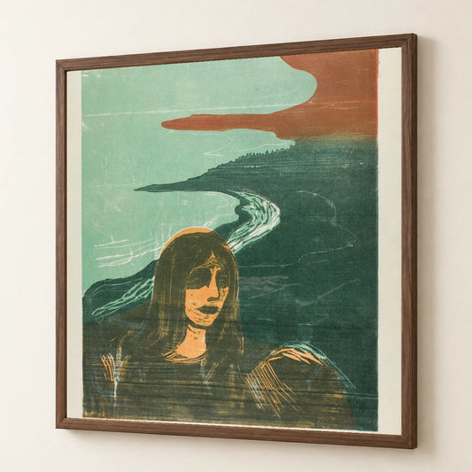 Woman’s Head Against The Shore — Edvard Munch edvard munch print by SaamCrafts