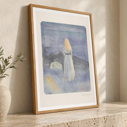 Young Woman On The Beach — Edvard Munch edvard munch print by SaamCrafts