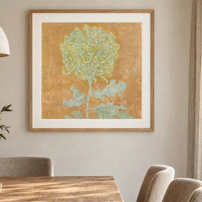 Chrysanthemum (1906 1942) — Piet Mondrian shown in a styled interior