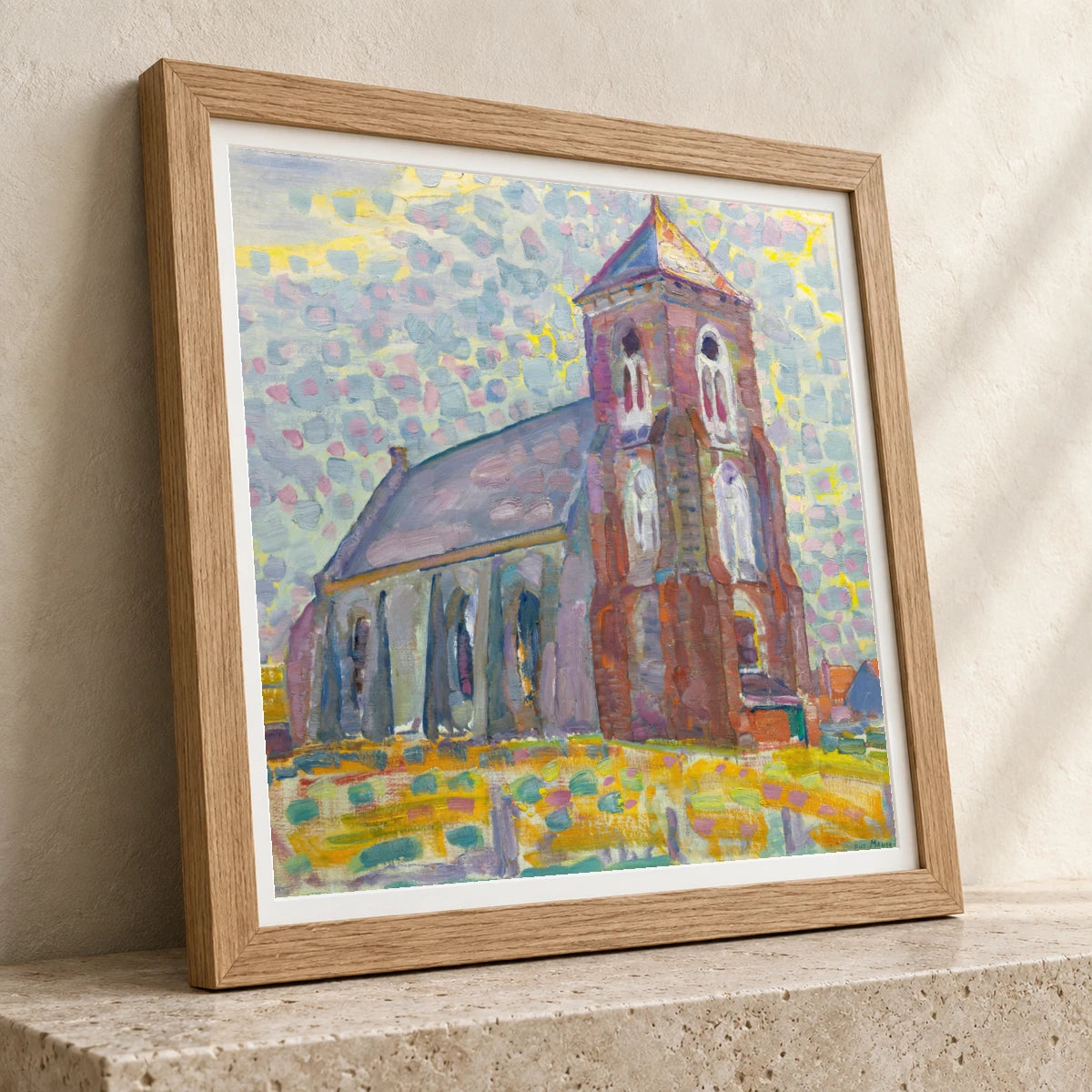 Church In Zoutelande (1909) — Piet Mondrian piet mondrian print by SaamCrafts