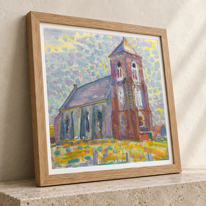 Church In Zoutelande (1909) — Piet Mondrian piet mondrian print by SaamCrafts