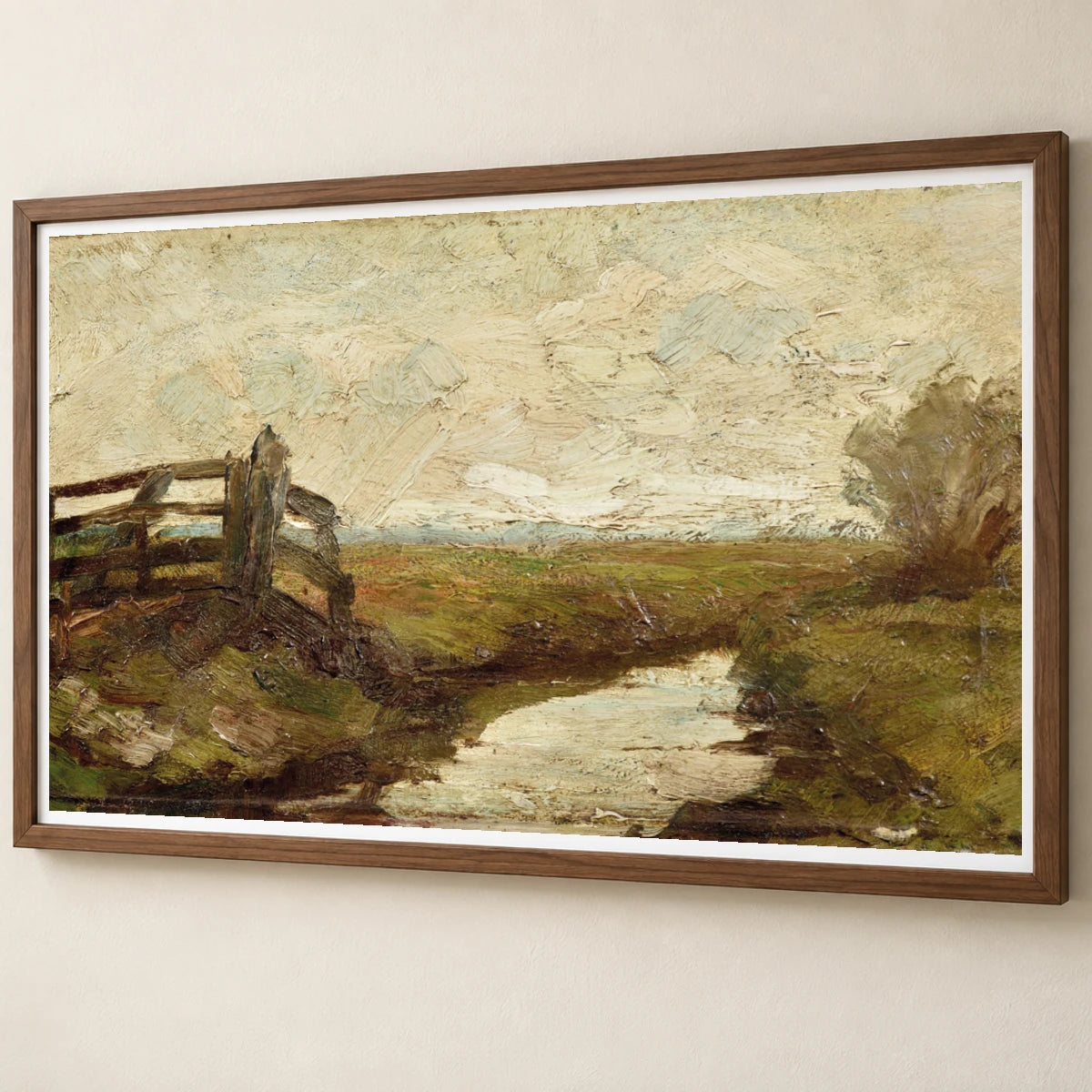 Irrigation Ditch With Wood Gate At Left (1894–1895) — Piet Mondrian piet mondrian print by SaamCrafts
