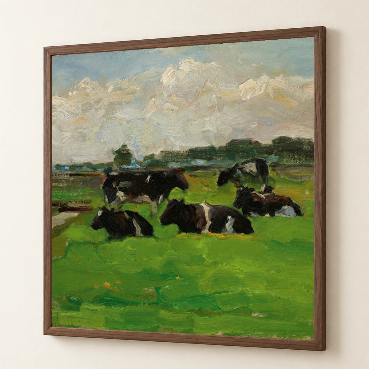 Landscape With Group Of Five Cows (circa 1901 02) — Piet Mondrian piet mondrian print by SaamCrafts