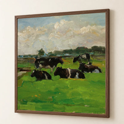 Landscape With Group Of Five Cows (circa 1901 02) — Piet Mondrian piet mondrian print by SaamCrafts