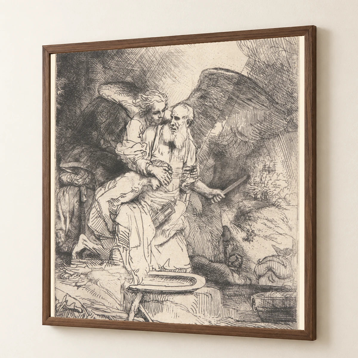 Abraham’s Sacrifice — Rembrandt van Rijn rembrandt van rijn print by SaamCrafts