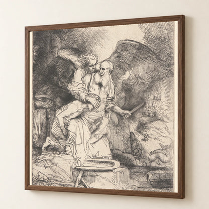 Abraham’s Sacrifice — Rembrandt van Rijn rembrandt van rijn print by SaamCrafts