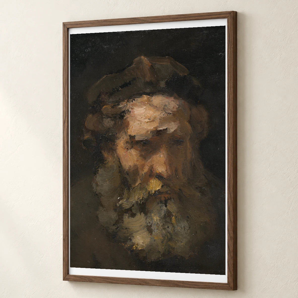 Head Of Saint Matthew (probably Early 1660s) — Rembrandt van Rijn rembrandt van rijn print by SaamCrafts