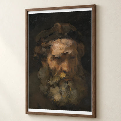 Head Of Saint Matthew (probably Early 1660s) — Rembrandt van Rijn rembrandt van rijn print by SaamCrafts