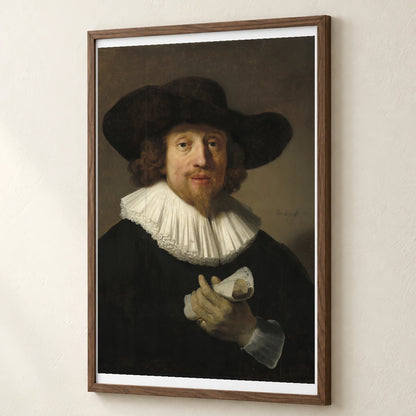 Man With A Sheet Of Music — Rembrandt van Rijn rembrandt van rijn print by SaamCrafts