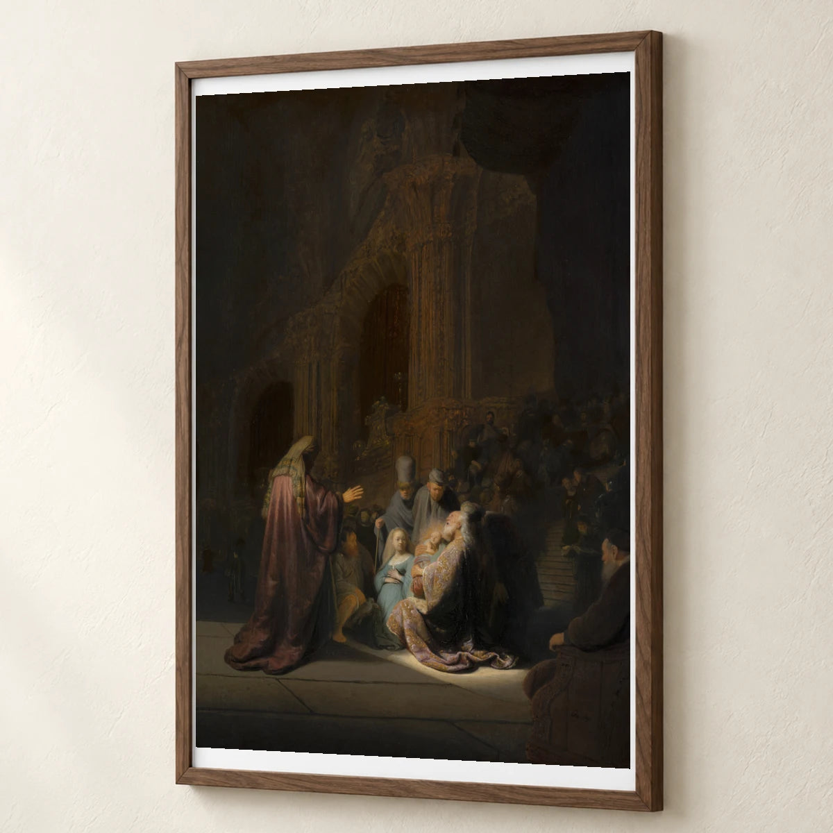 Simeon’s Song Of Praise — Rembrandt van Rijn rembrandt van rijn print by SaamCrafts