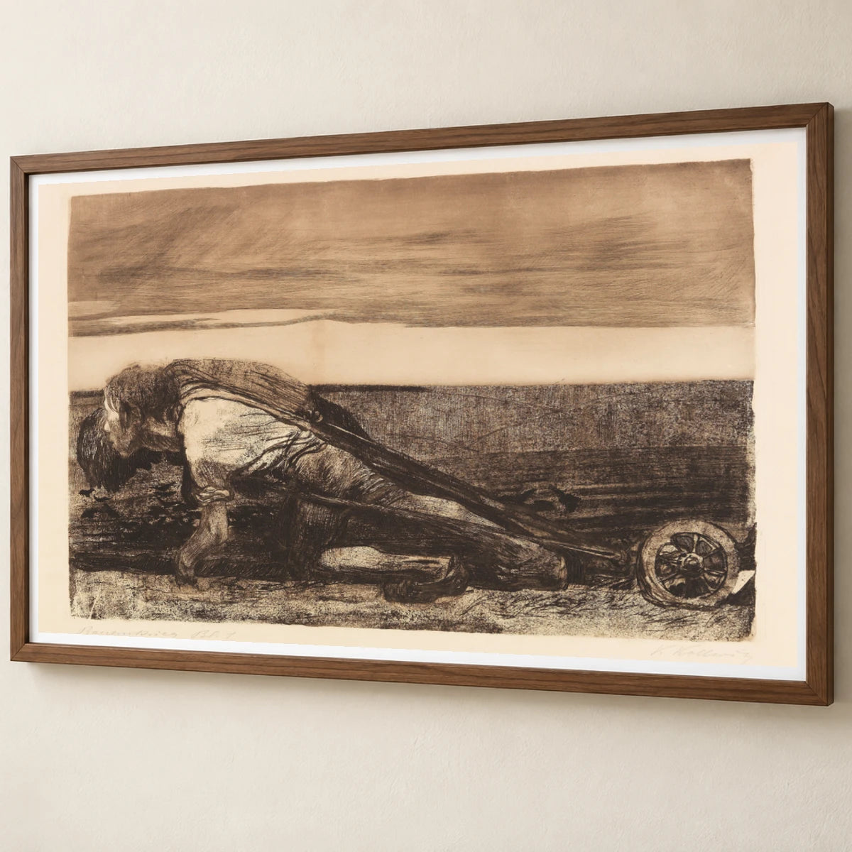 Die Pflüger (1907) — Käthe Kollwitz käthe kollwitz print by SaamCrafts