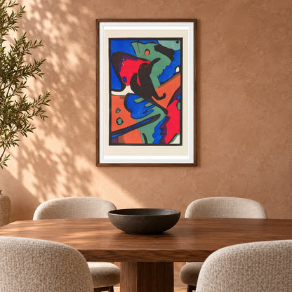 Wassily Kandinsky Der Blaue Reiter (1912) — Wassily Kandinsky shown in a styled interior