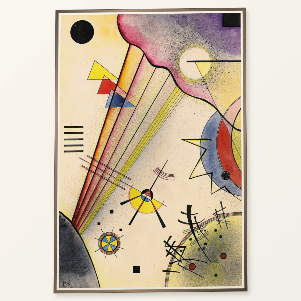 Wassily Kandinsky Deutliche Verbindung (clear Connection) (1925) — Wassily Kandinsky wassily kandinsky print by SaamCrafts