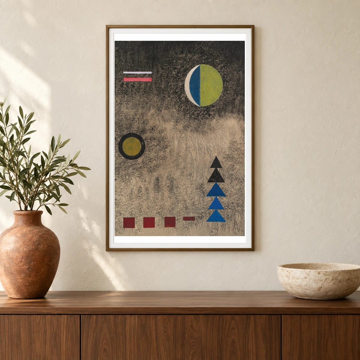 Wassily Kandinsky Im Lockeren Schwarz (1927) — Wassily Kandinsky shown in a styled interior