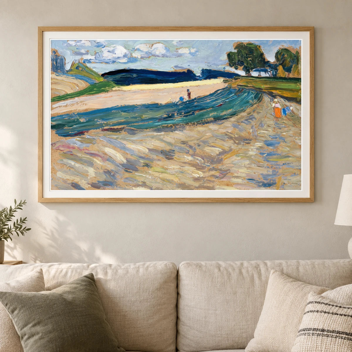 Wassily Kandinsky Landscape With A Yellow Field (1905) — Wassily Kandinsky shown in a styled interior