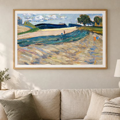 Wassily Kandinsky Landscape With A Yellow Field (1905) — Wassily Kandinsky shown in a styled interior