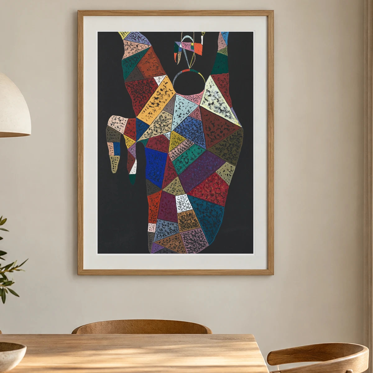 Wassily Kandinsky Ohne Titel (1940) — Wassily Kandinsky shown in a styled interior