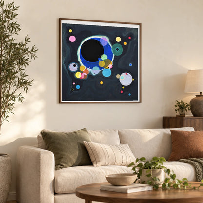 Wassily Kandinsky Several Circles (1926) — Wassily Kandinsky shown in a styled interior