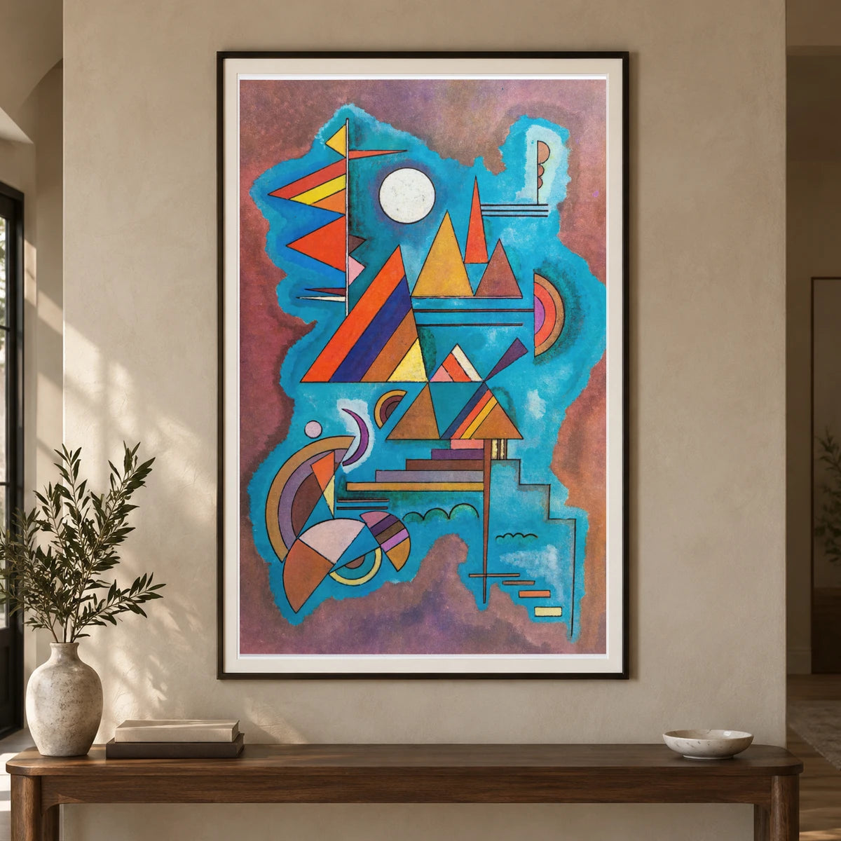 Wassily Kandinsky Standing (1930) — Wassily Kandinsky shown in a styled interior