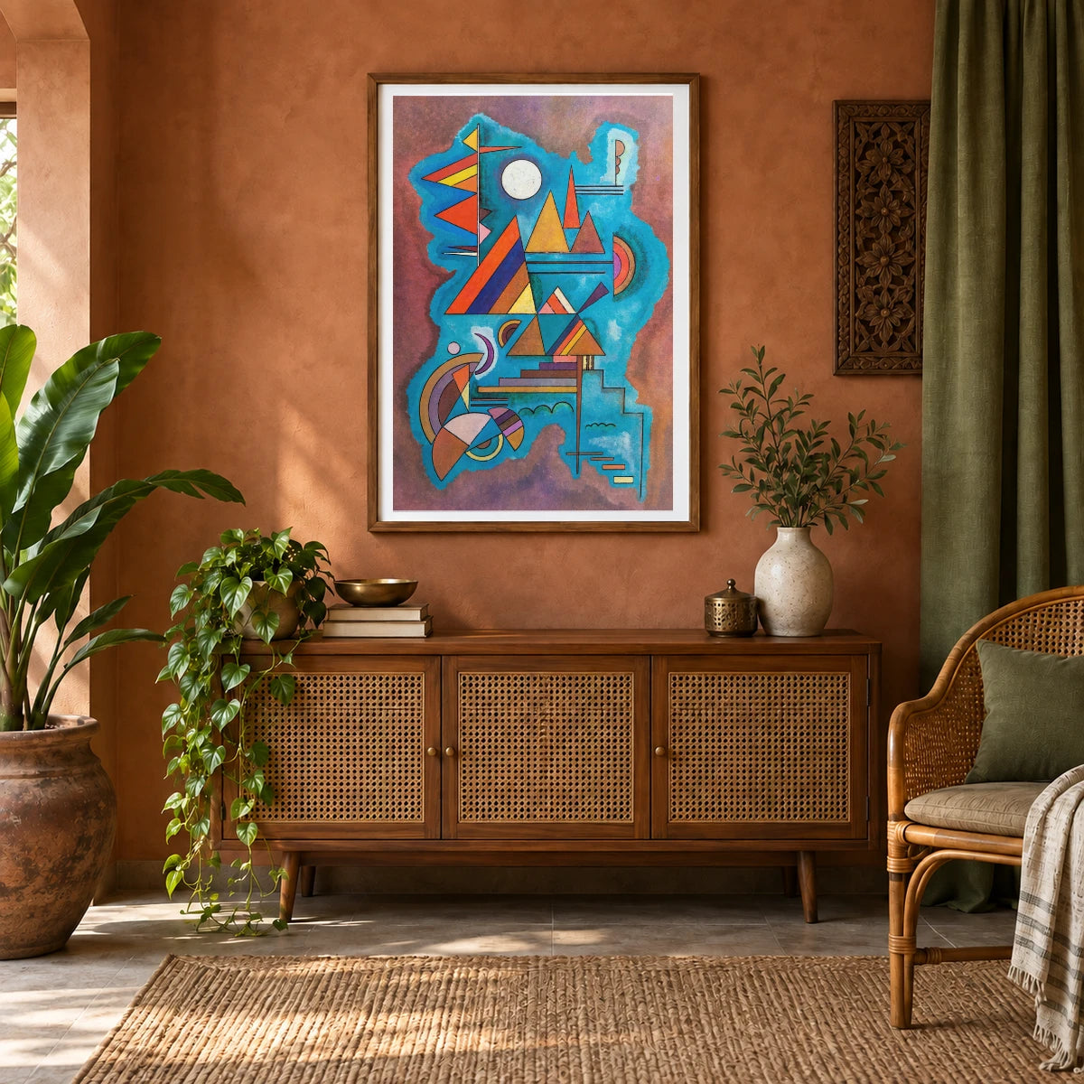 Wassily Kandinsky Standing (1930) — Wassily Kandinsky shown in a styled interior