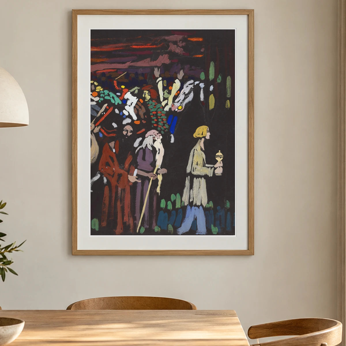 Wassily Kandinsky Study On ‘panic’ (1907) — Wassily Kandinsky shown in a styled interior