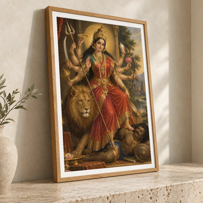 Regal Durga In A Temple Sanctuary — Ganesha ganesha print by SaamCrafts
